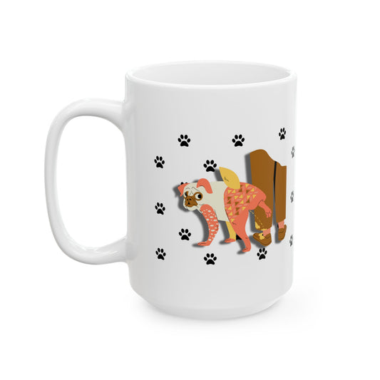 The Best Part of My Walk Is You Ceramic Mug – Dog & Walk Edition, 11oz / 15oz, Dishwasher Safe