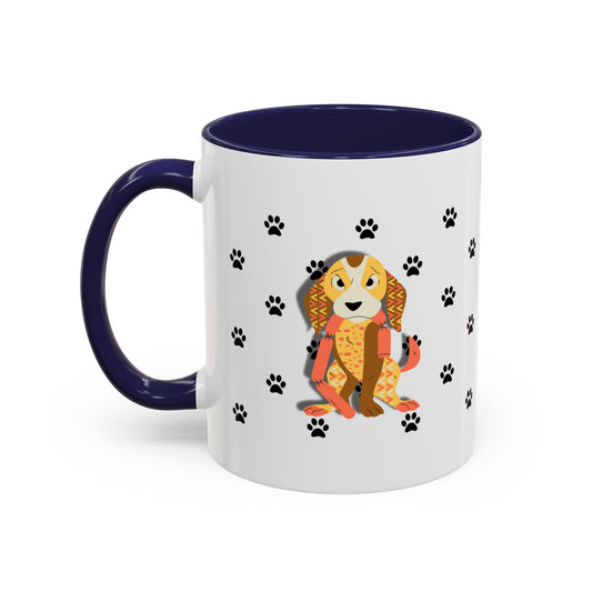 Funny Dog Coffee Mug - The Best Part of My Day Is You - 11oz 15oz Accent Mug, Cute Puppy with Sausages Design, Pet Gift